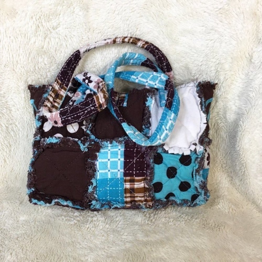 Quilted Patchwork Colorful Shoulder Bag - image 7